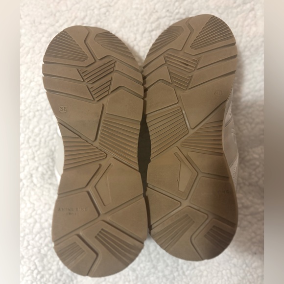 Anine Bing Dina Sneakers Women’s Size 8 US/38 EU White Beige -Gorgeous Condition - Picture 12 of 16